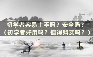 初学者容易上手吗？安全吗？ （初学者好用吗？值得购买吗？）